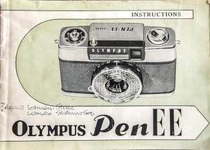 Olympus Pen EE Manual 1964 Camera Manual for Instant Digital Download - PDF. Instant Digital Download